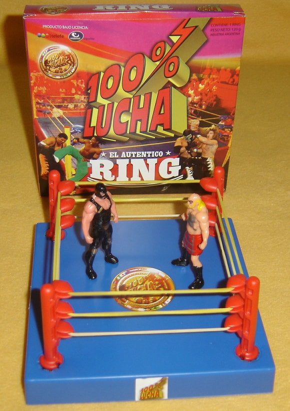 2008 100% Lucha Telefe Mini El Autentico Ring