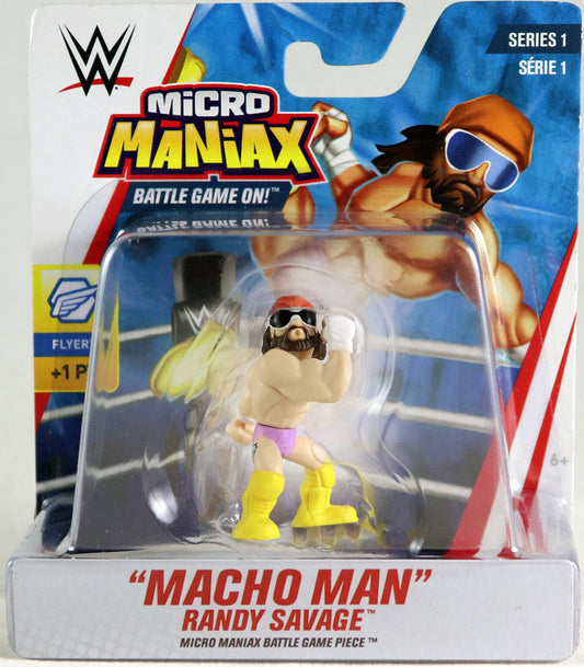 2019 WWE Wicked Cool Toys Micro Maniax Series 1 "Macho Man" Randy Savage Micro Maniax Series Battle Game Piece
