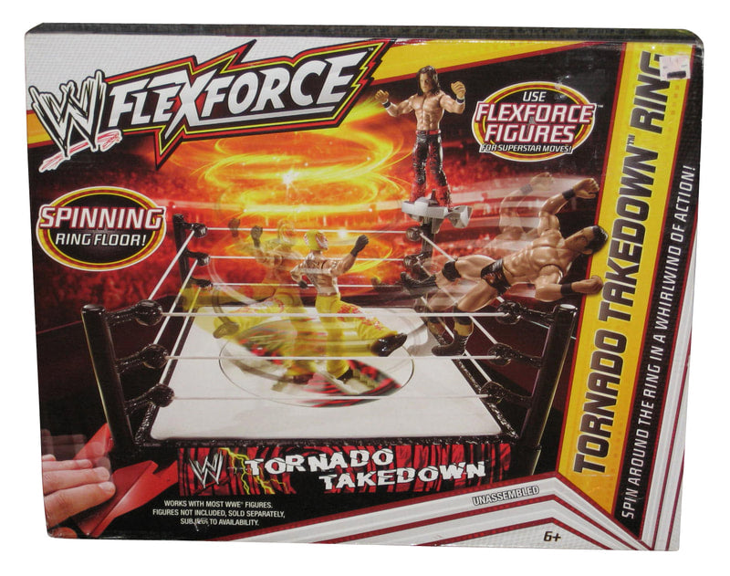 2012 WWE Mattel Flex Force Tornado Takedown Ring – Wrestling Figure ...