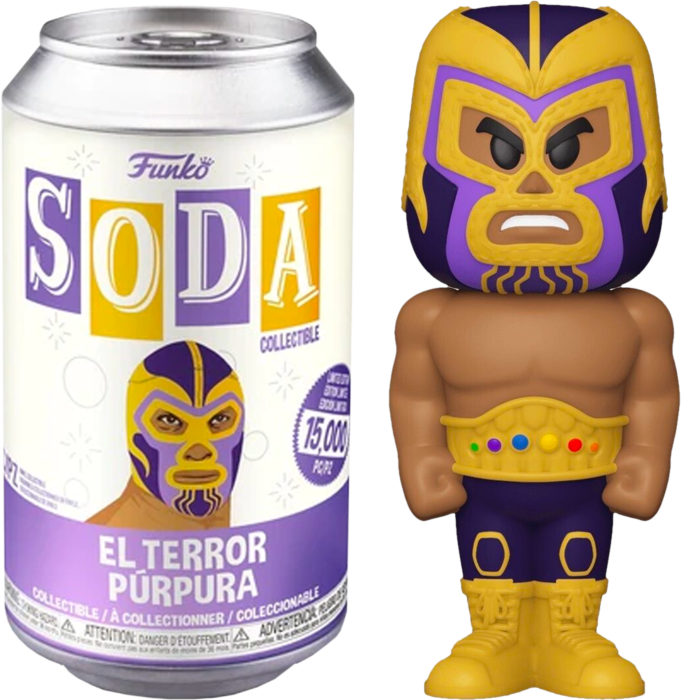 2021 Marvel Lucha Libre Edition Funko Soda El Terror Purpura