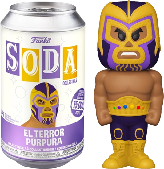 2021 Marvel Lucha Libre Edition Funko Soda El Terror Purpura
