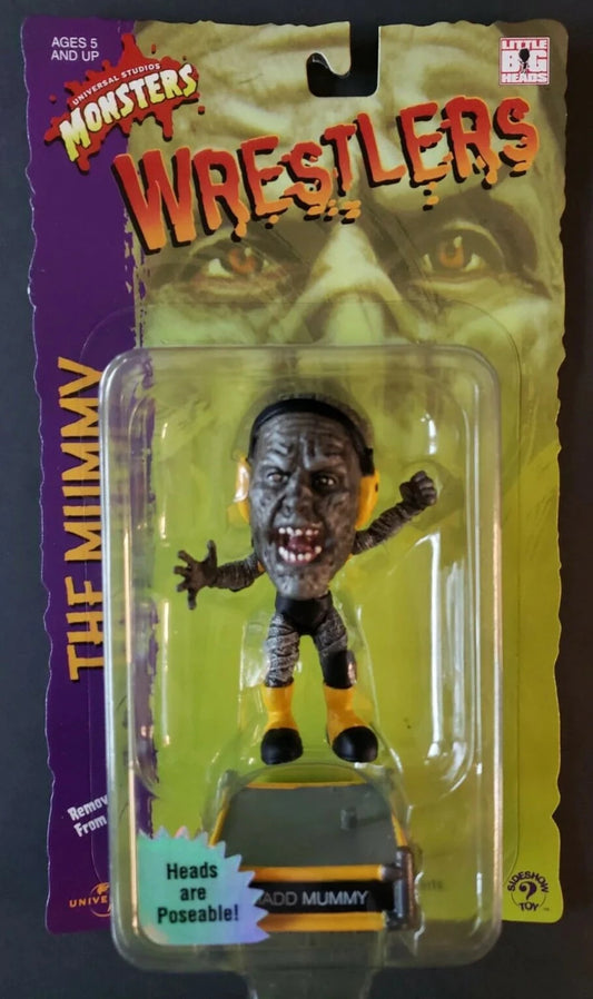 2000 Sideshow Toy Universal Monsters Little Big Head Wrestlers Madd Mummy
