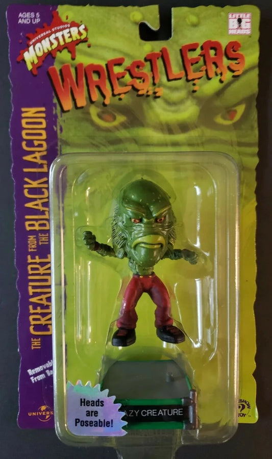 2000 Sideshow Toy Universal Monsters Little Big Head Wrestlers Crazy Creature