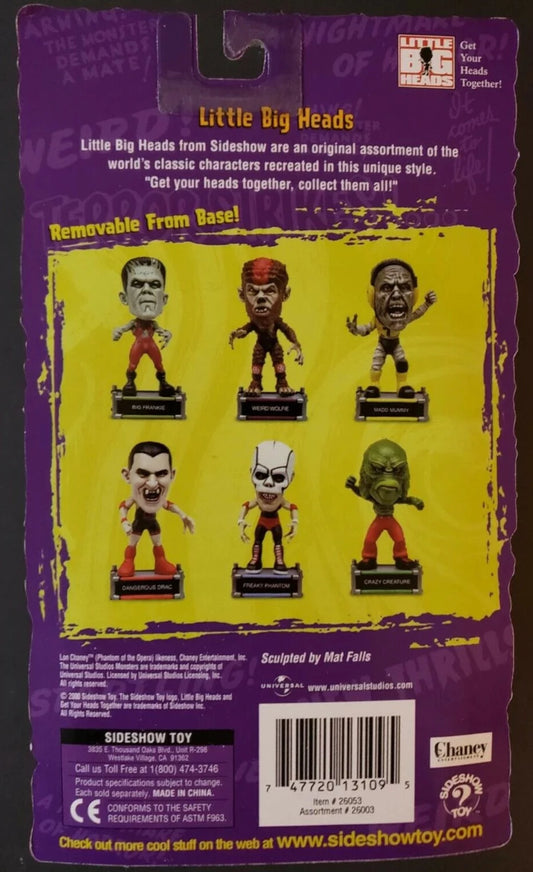 2000 Sideshow Toy Universal Monsters Little Big Head Wrestlers Freaky Phantom