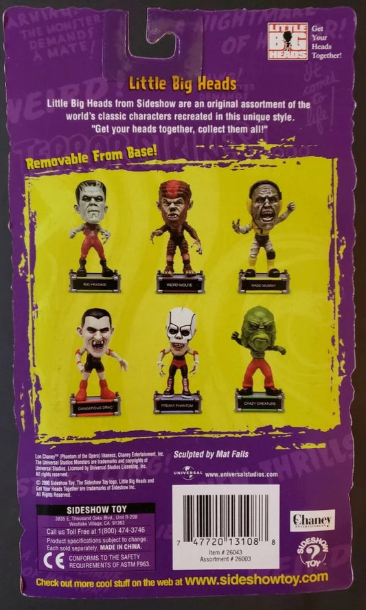 2000 Sideshow Toy Universal Monsters Little Big Head Wrestlers Dangerous Drac