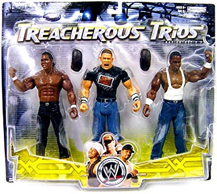 2008 WWE Jakks Pacific Treacherous Trios Series 9 JTG, John Cena & Shad