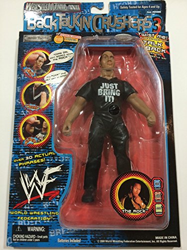 2000 WWF Jakks Pacific Back Talkin' Crushers Series 3 The Rock