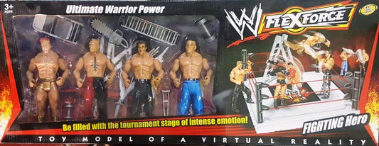 FlexForce Ultimate Warrior Power Bootleg/Knockoff 4-Pack: Sheamus, Brock Lesnar, Chris Jericho & John Cena