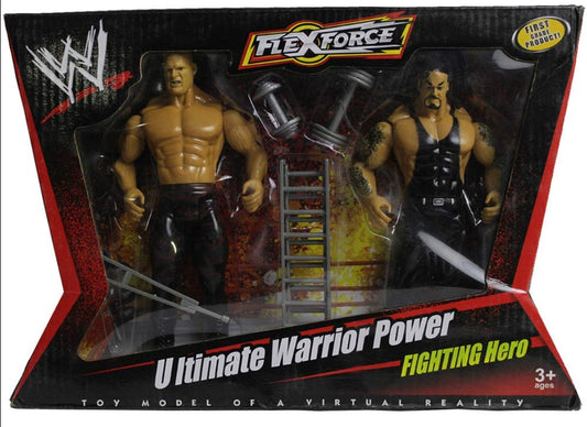 FlexForce Ultimate Warrior Power FIGHTING Hero Bootleg/Knockoff 2-Pack: Kane & Undertaker