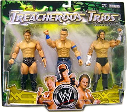 2009 WWE Jakks Pacific Treacherous Trios Series 10 Chris Jericho, John Cena & CM Punk