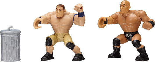 2013 WWE Mattel Power Slammers Series 3 Hand Grabbin' John Cena & Hand Grabbin' The Rock