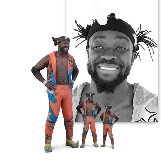 2017 WWE Staramba 3D Printed Statues Kofi Kingston