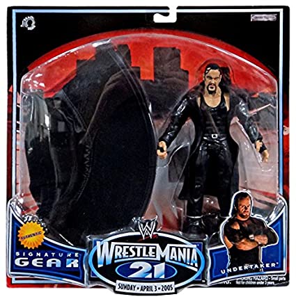 2005 WWE Jakks Pacific Ruthless Aggression WrestleMania 21 Signature Gear Series 1 Undertaker