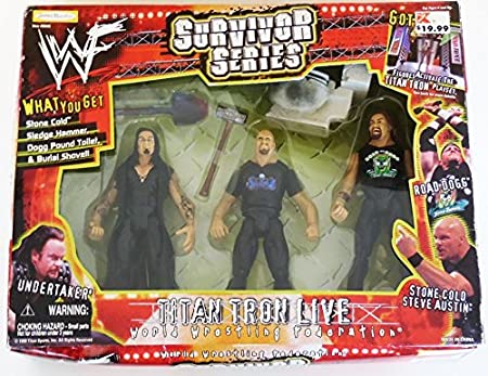 2000 WWF Jakks Pacific Titantron Live Survivor Series  Box Set: Undertaker, Stone Cold Steve Austin & Road Dogg
