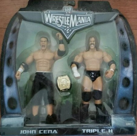 2006 WWE Jakks Pacific Ruthless Aggression Road to WrestleMania 22 2-Packs Series 3: John Cena & Triple H
