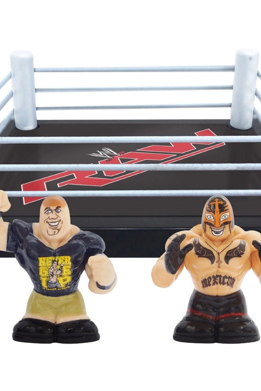 2013 WWE Wicked Cool Toys Thumbpers Series 1 WWE Superstar Ring: John Cena vs. Rey Mysterio