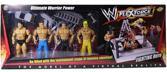 FlexForce Ultimate Warrior Power Bootleg/Knockoff 4-Pack: Batista, John Cena, Chris Jericho & Rey Mysterio