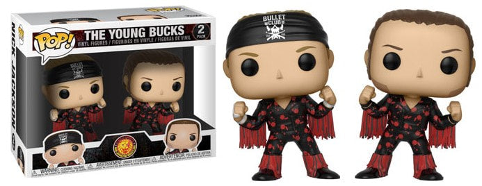 2018 NJPW Funko POP! Vinyl 2-Pack: The Young Bucks: Matt Jackson & Nick Jackson