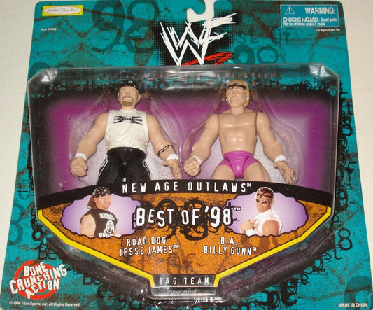 1998 WWF Jakks Pacific Best of 1998 New Age Outlaws: Road Dog Jesse James & B.A. Billy Gunn [Exclusive]
