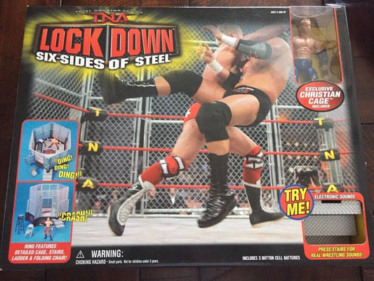 2006 TNA/Impact Wrestling Marvel Toys TNA Wrestling Impact! Six Sides of Steel [With Christian Cage]