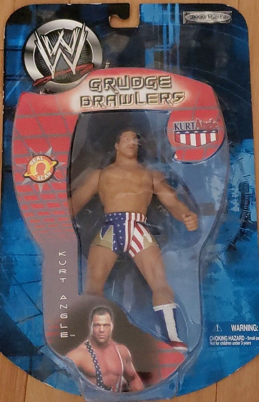 2002 WWE Jakks Pacific Grudge Brawlers Kurt Angle [Exclusive]