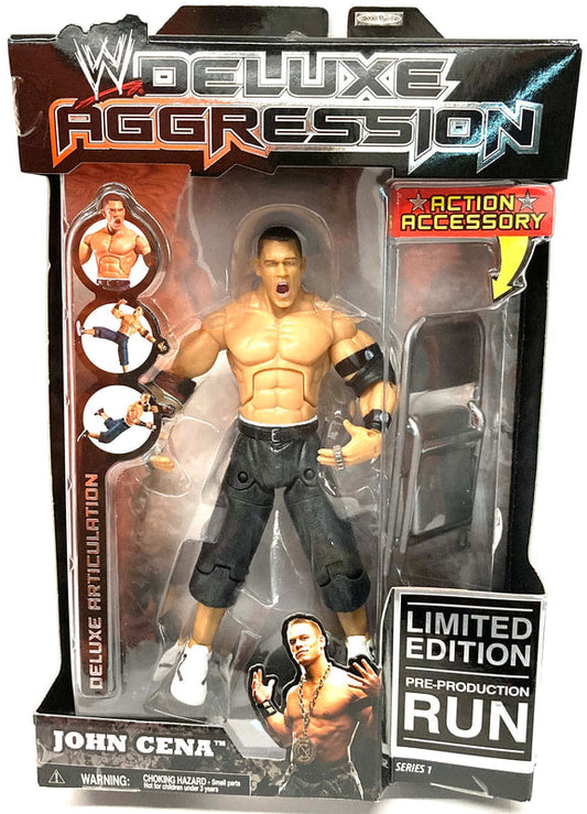 2005 WWE Jakks Pacific Deluxe Aggression Series 1 John Cena [Pre-Production Run]