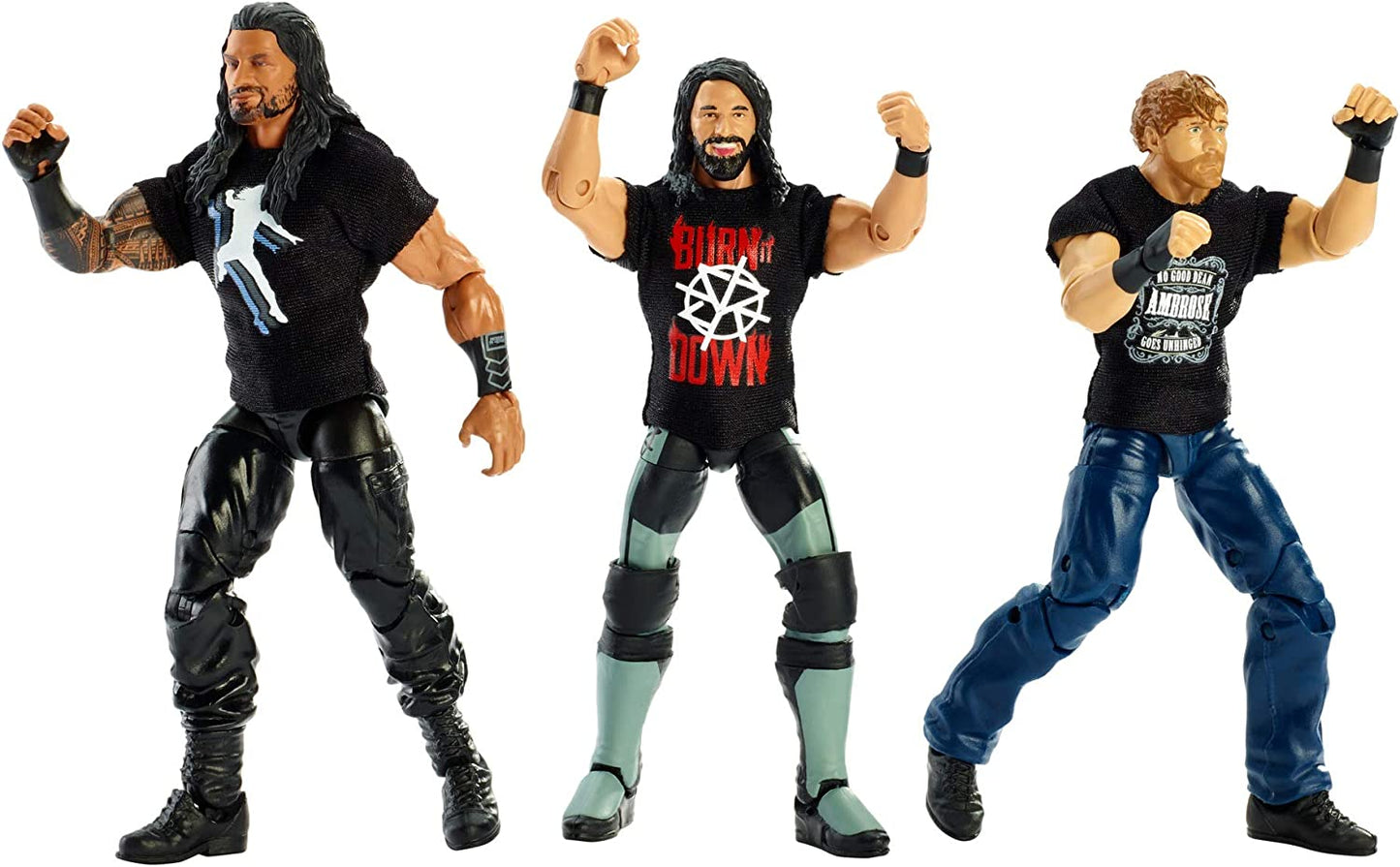 2018 WWE Mattel Elite Collection Epic Moments The Hounds of Justice: Dean Ambrose, Roman Reigns & Seth Rollins