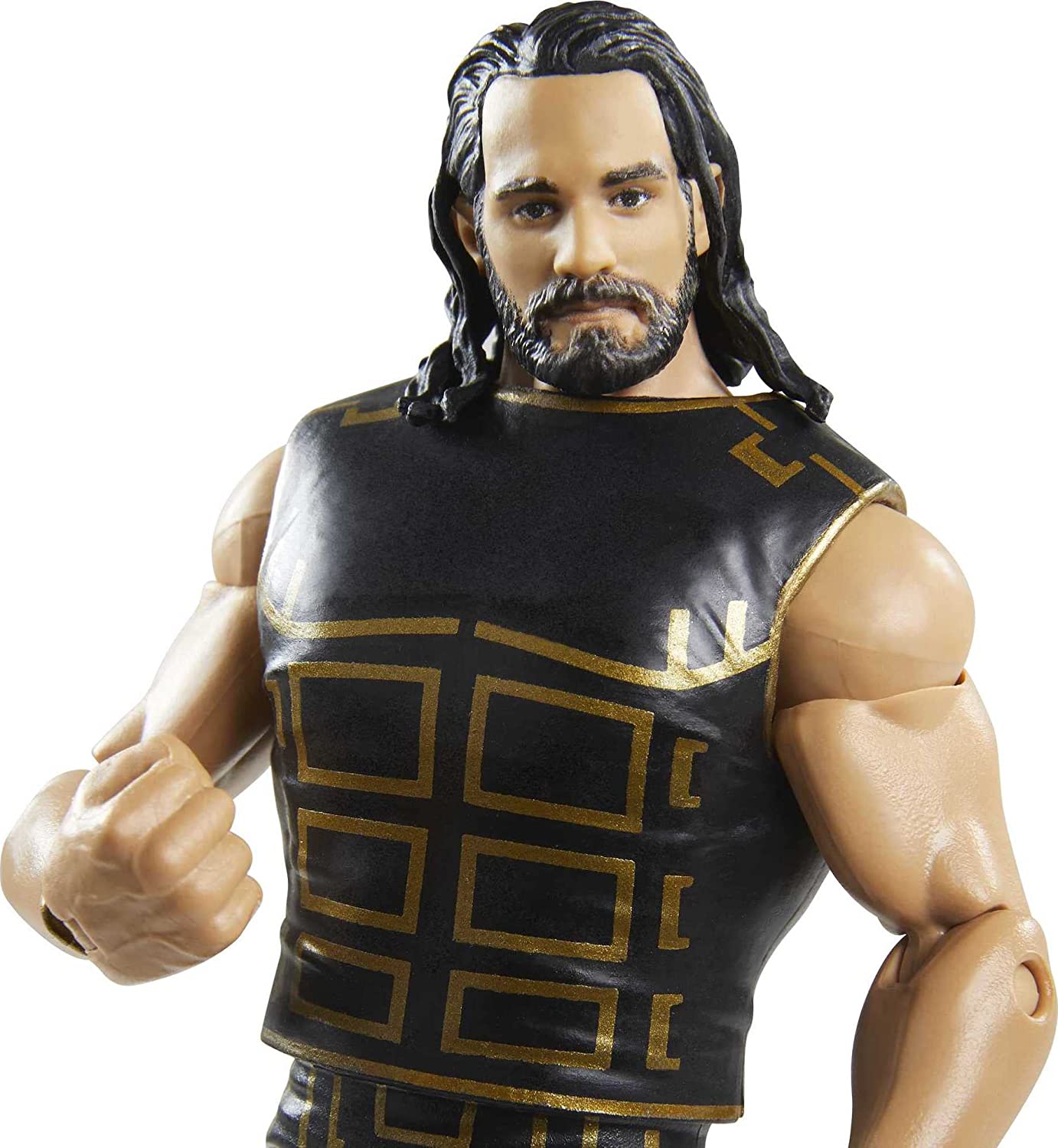 Mattel WWE Ultimate Edition Seth Rollins Action Figure Fan TakeOver Collectible with Interchangeable Accessories, Extra Heads and Interchangeable Hands, HVV71 Mattel WWE Ultimate Edition Seth Rollins Action Figure Fan TakeOver Collectible with Interchangeable Accessories, Extra Heads and Interchangeable Hands, HVV71