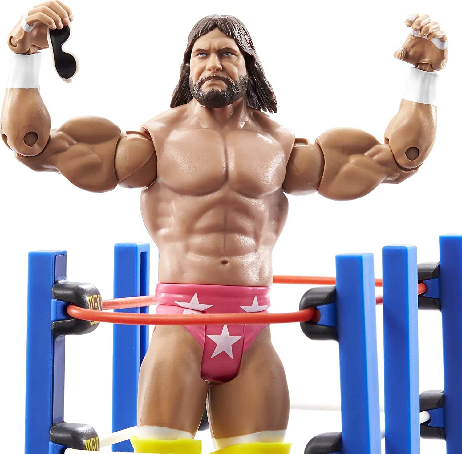 Mattel WWE Ultimate Edition Randy 'Macho Man' Savage - Action Figure 6 Pollici Con 30 Snodi E Accessori Da Collezione - 6