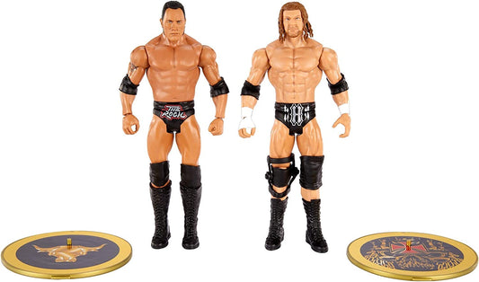 2020 WWE Mattel Basic Championship Showdown Series 2 The Rock vs. Triple H