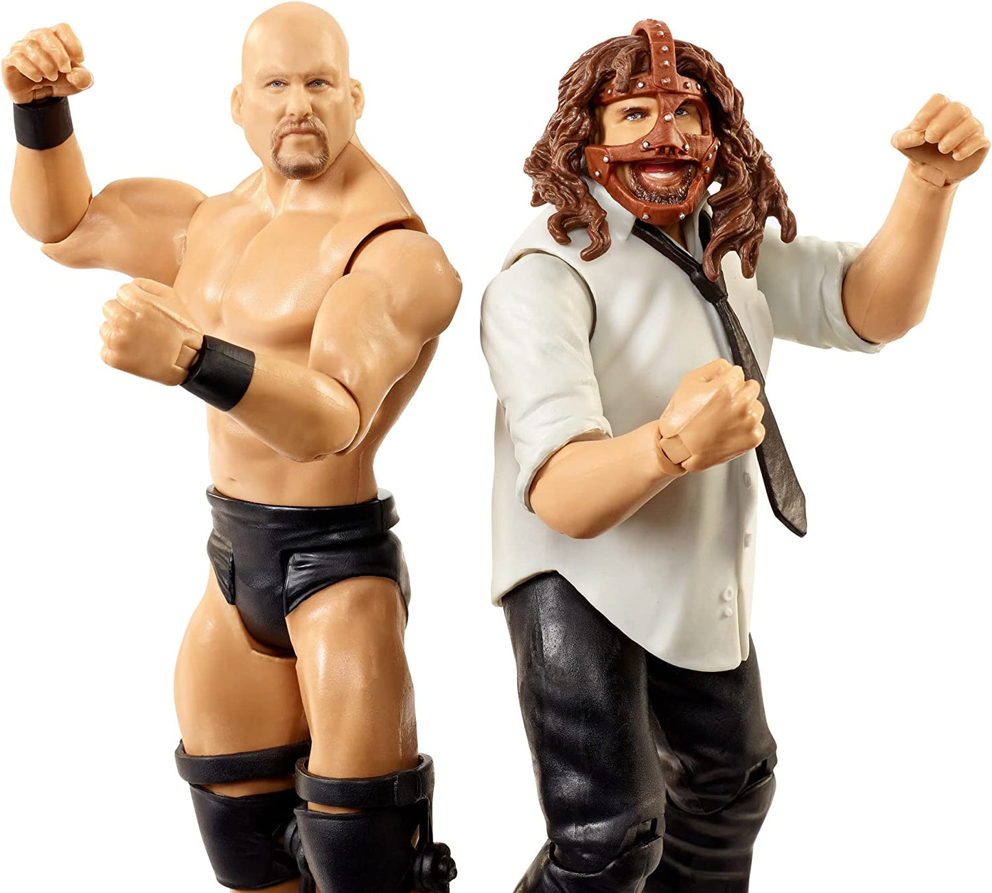 2021 WWE Mattel Basic Championship Showdown Series 5 Mankind vs. "Stone Cold" Steve Austin