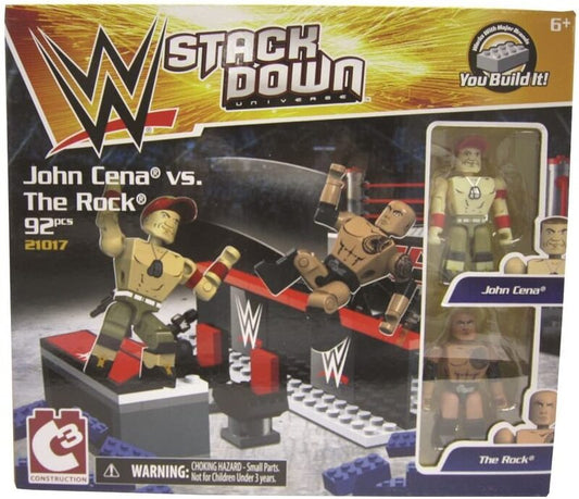 2015 WWE Bridge Direct StackDown Series 4 John Cena vs. The Rock