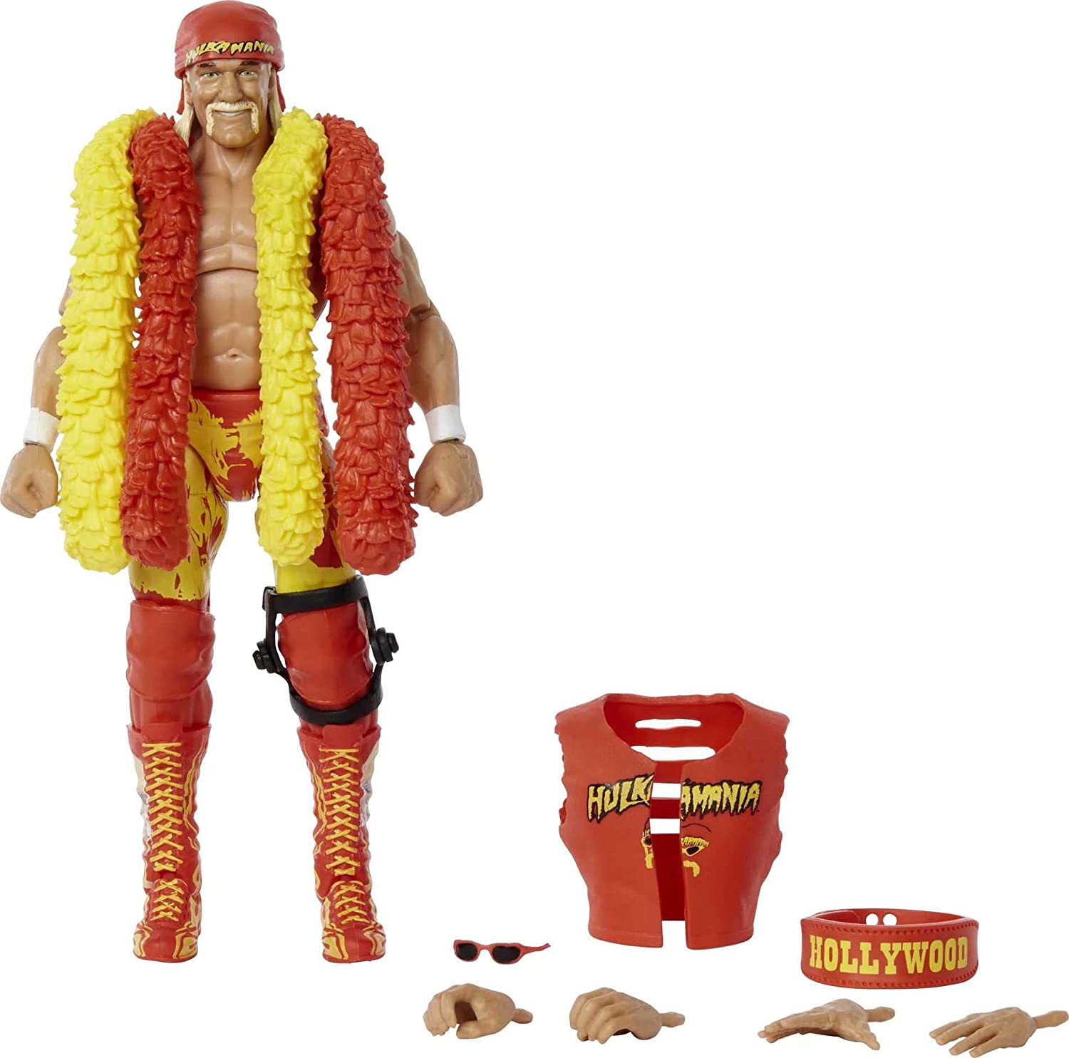 WWE Hulk Hogan Elite Collection Figurine articulée de 15,2 cm - Cadeau WWE Hulk Hogan Elite Collection Figurine articulée de 15,2 cm - Cadeau