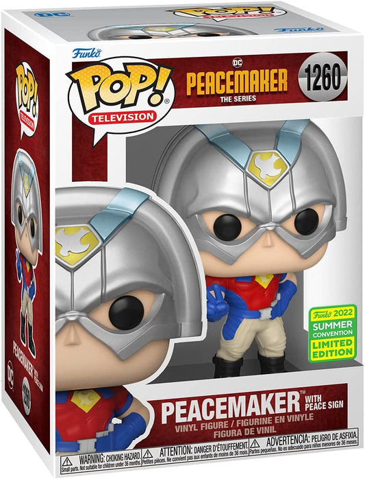 2022 Funko Convention Exclusive POP! Vinyls 1260 Peacemaker With Peace Sign