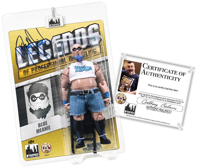 2016 FTC Legends of Professional Wrestling [Modern] Series 1 Blue Meanie [Autographed Edition]