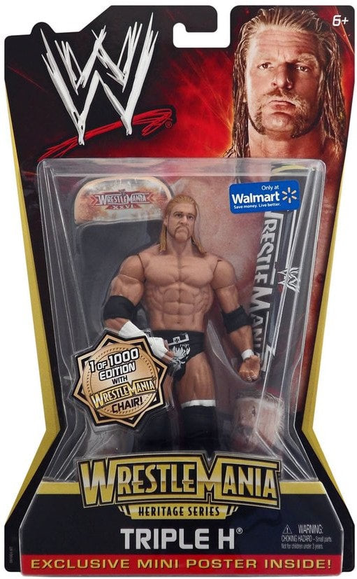 2011 WWE Mattel Basic WrestleMania Heritage Series 2 Triple H [Chase]