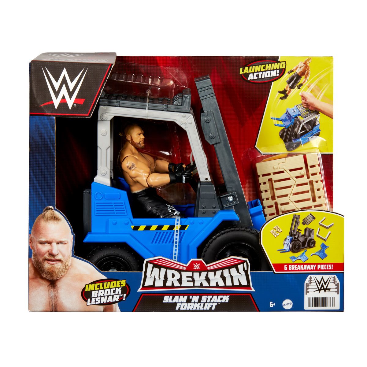 Stack Wrestling 2023 WWE Mattel Wrekkin' Slam 'N' Stack Forklift – Wrestling Figure ...