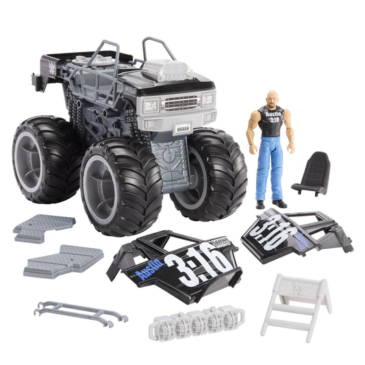 2023 WWE Mattel Wrekkin' Stone Cold Crusher Monster Truck