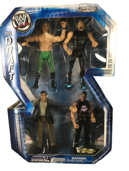 2002 WWE Jakks Pacific R-3 Tech Smack Draft Box Set: Chris Jericho, Hollywood Hulk Hogan, Vince McMahon & The Rock