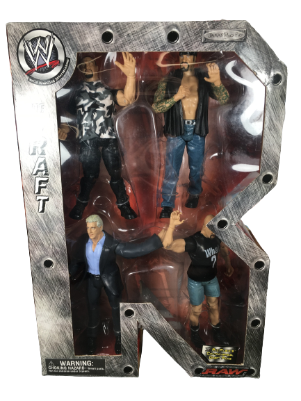 2002 WWE Jakks Pacific R-3 Tech Raw Draft Box Set: Bubba Ray Dudley, Undertaker, Ric Flair & Steve Austin