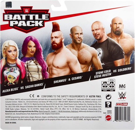 2019 WWE Mattel Basic Battle Packs Series 60 Goldberg vs. Stone Cold Steve Austin