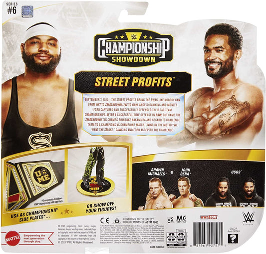2021 WWE Mattel Basic Championship Showdown Series 6 The Street Profits: Angelo Dawkins & Montez Ford