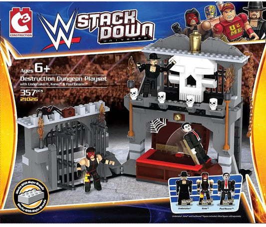 2014 WWE Bridge Direct StackDown Series 2 Destruction Dungeon Playset