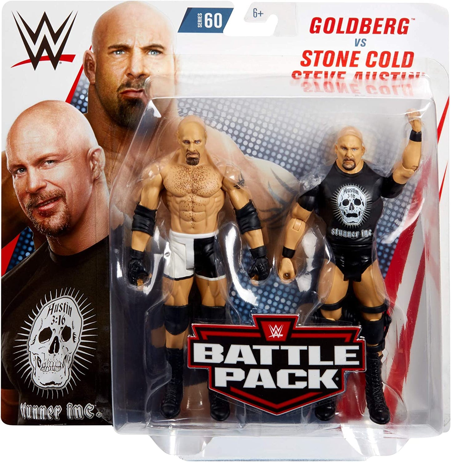 2019 WWE Mattel Basic Battle Packs Series 60 Goldberg vs. Stone Cold Steve Austin