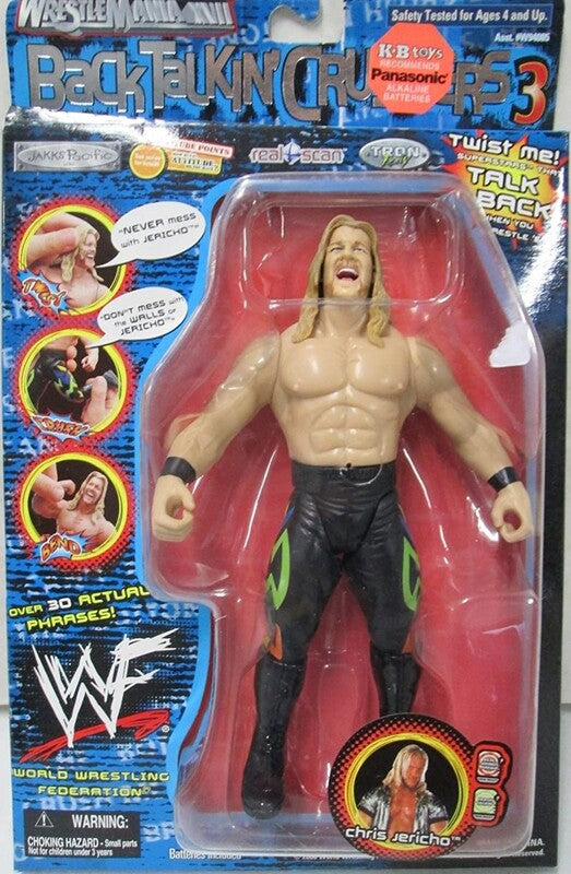 2000 WWF Jakks Pacific  Back Talkin' Crushers Series 3 Chris Jericho