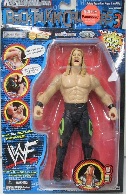 2000 WWF Jakks Pacific Back Talkin' Crushers Series 3 Chris Jericho