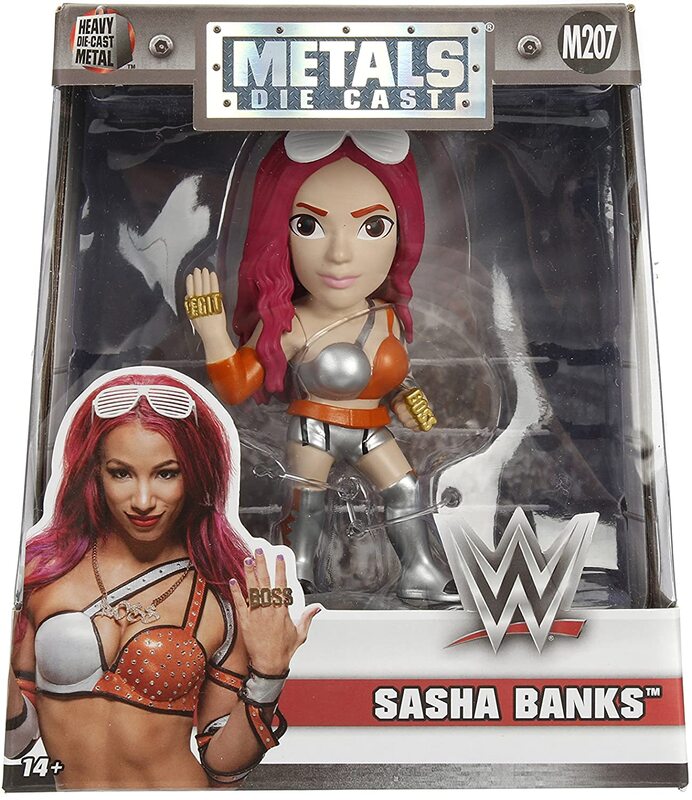 2017 WWE Jada Toys Metals Die Cast 4" Sasha Banks