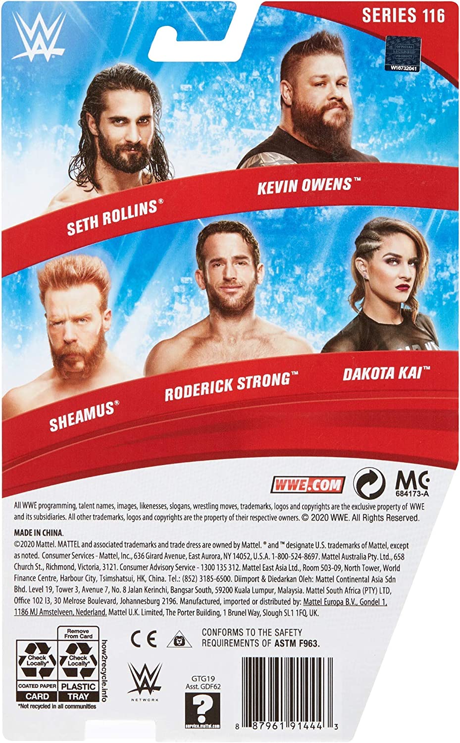 Mattel Roderick Strong 2021 WWE Mattel Basic Series 116 Roderick Strong – Wrestling Figure ...