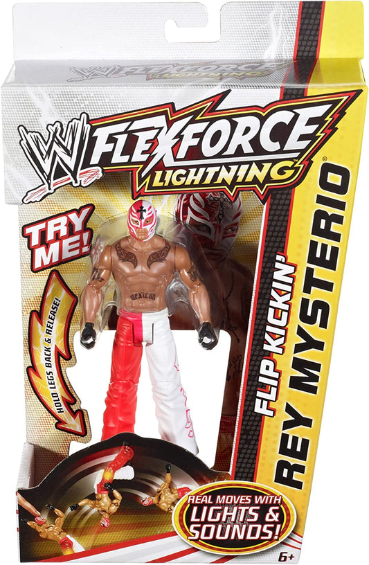 2012 WWE Mattel Flex Force Lightning Flip Kickin' Rey Mysterio [With Red Accents]