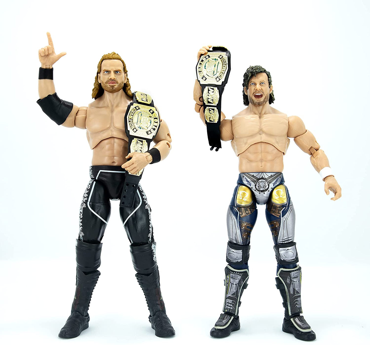 2021 AEW Jazwares Unrivaled Collection Amazon Exclusive "Hangman" Adam Page & Kenny Omega Tag Team Pack